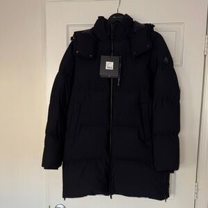 Brand New Women’s Moose Knuckles Nyluxe Chelia Shearling Trim 3Q Jacket.